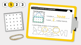 1.G.A - Reason with shapes and their attributes - sorting shapes - composing and decomposing shapes - comparing shapes - identify shapes