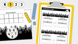 1.NBT.B Resources to build an understanding of place value, structure of tens and ones, unitizing and comparing numbers
