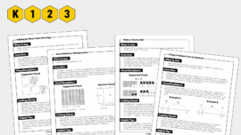 Math Strategy information one-page communication forms for families, parents, and caregivers